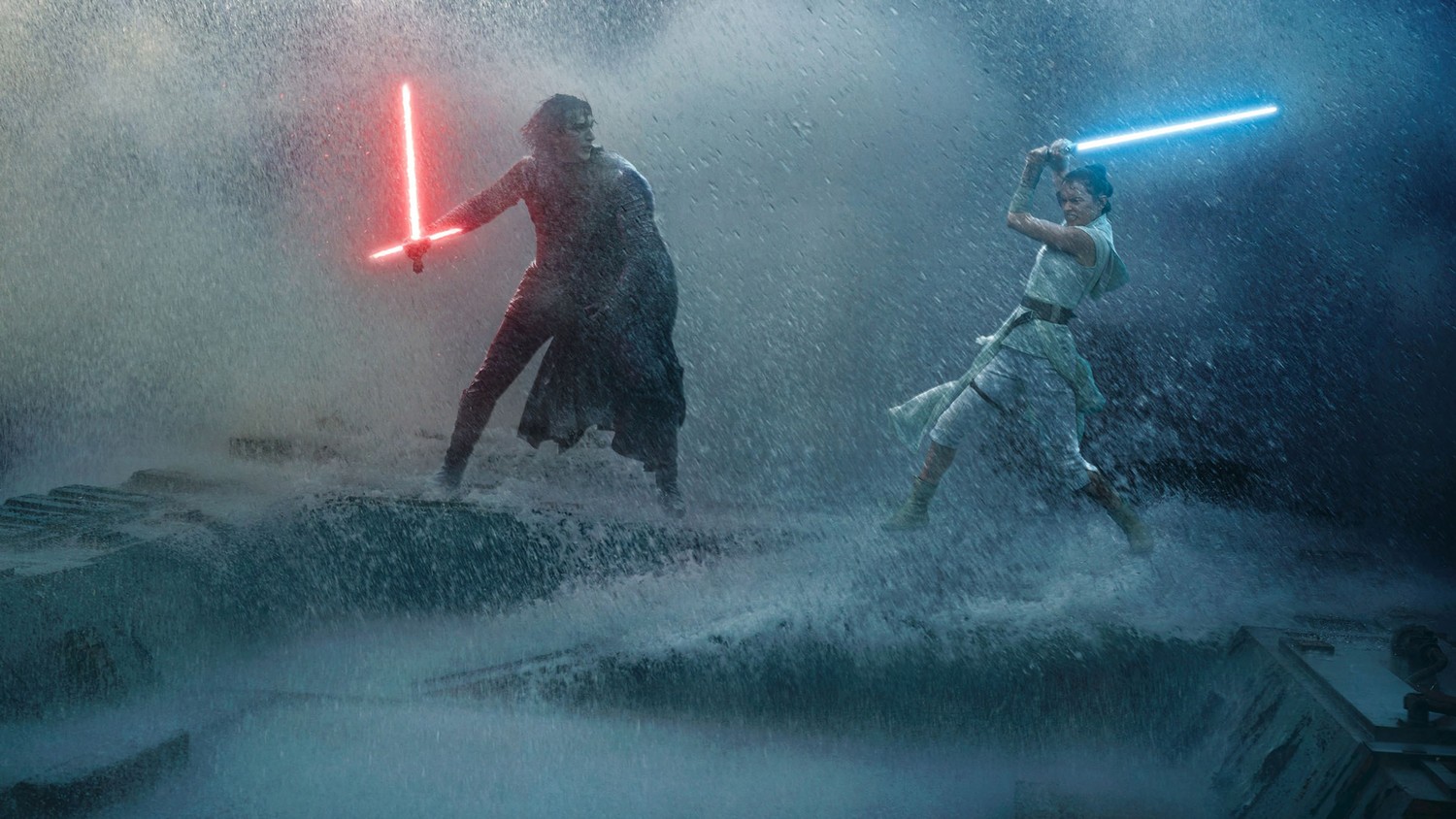 Epic Rey vs. Kylo Ren Star Wars 9 Wallpaper