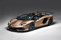 Téléchargez le Fond d'Écran Éblouissant Lamborghini Aventador SVJ Roadster