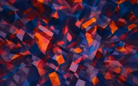 Stunning Polygonal Wallpaper in Bold Colors