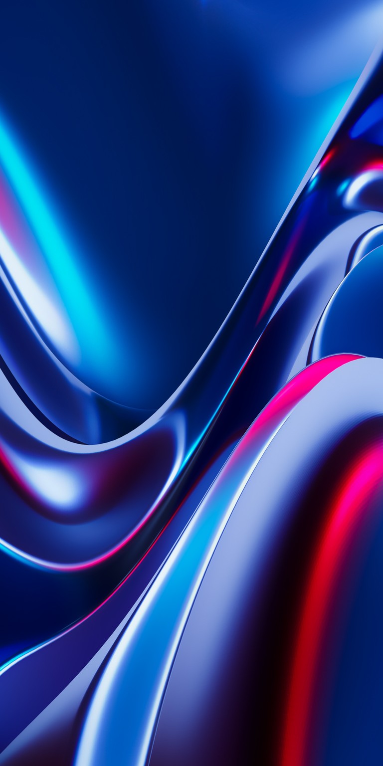 Discover Our Electric Blue & Purple Liquid Art Wallpaper