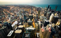 Breathtaking Chicago Skyline at Dusk for Your Wallpaper Collection