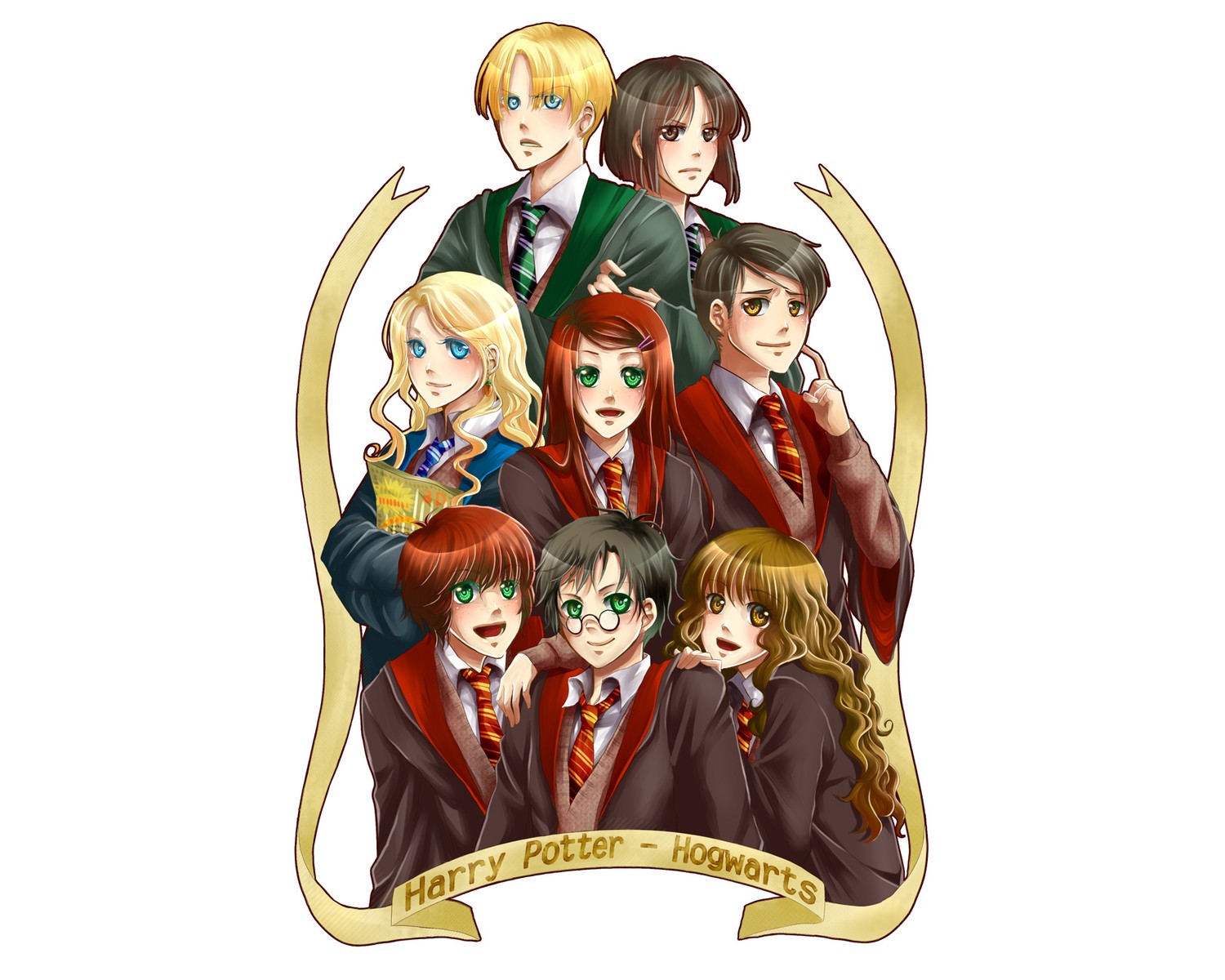 Download Stunning Harry Potter Anime Wallpaper