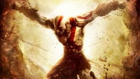 Fond d'Écran de God of War Ascension Présentant Kratos