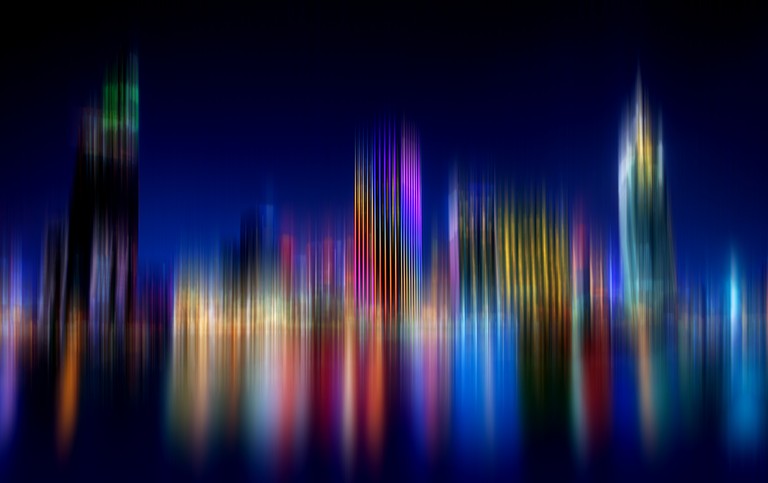 Download Our Vibrant Blurred Cityscape Wallpaper in 5K