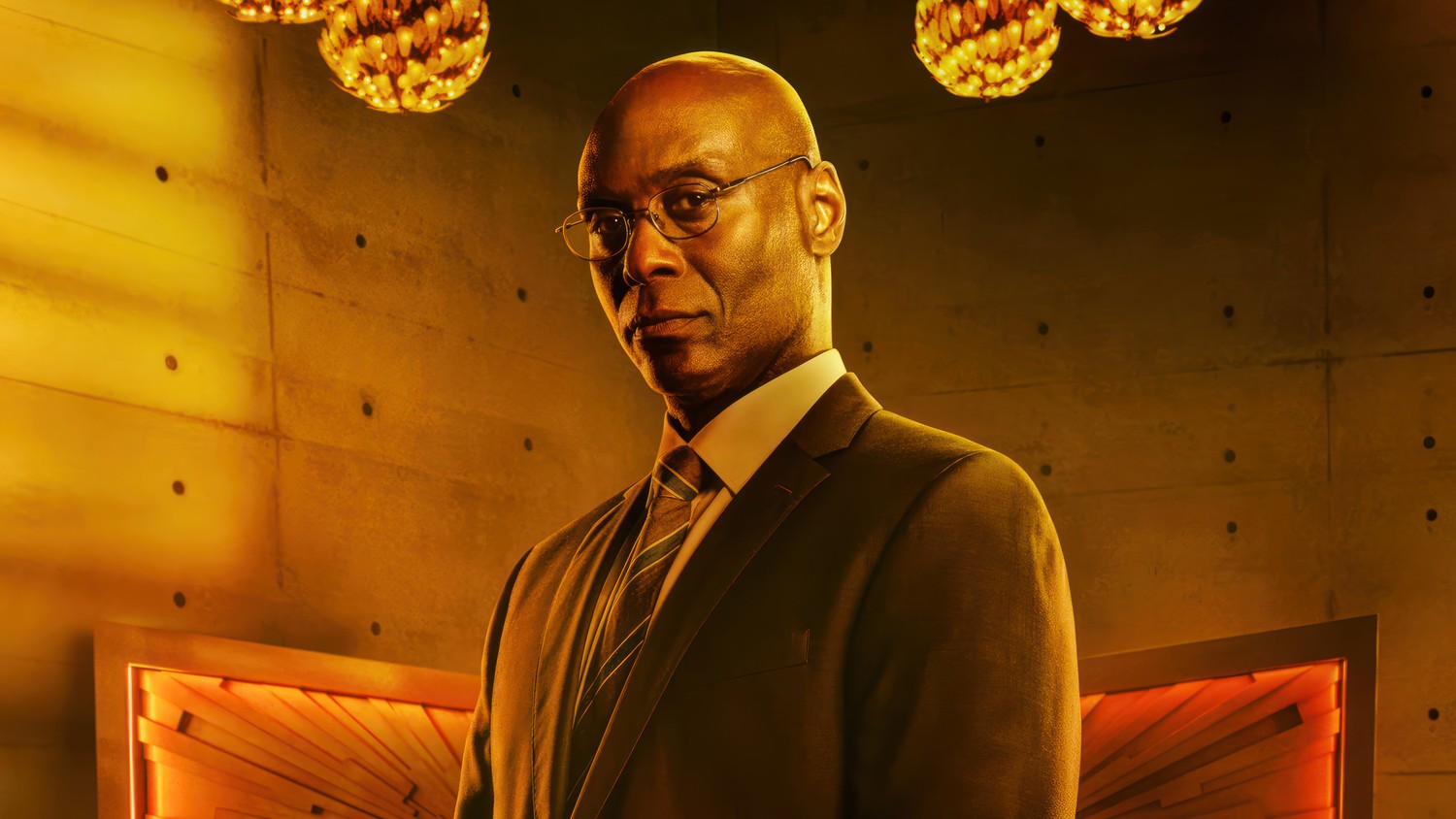 John Wick Chapter 4 Wallpaper Featuring Lance Reddick as Charon