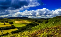 Fondo Impresionante de Paisaje en las Tierras Altas