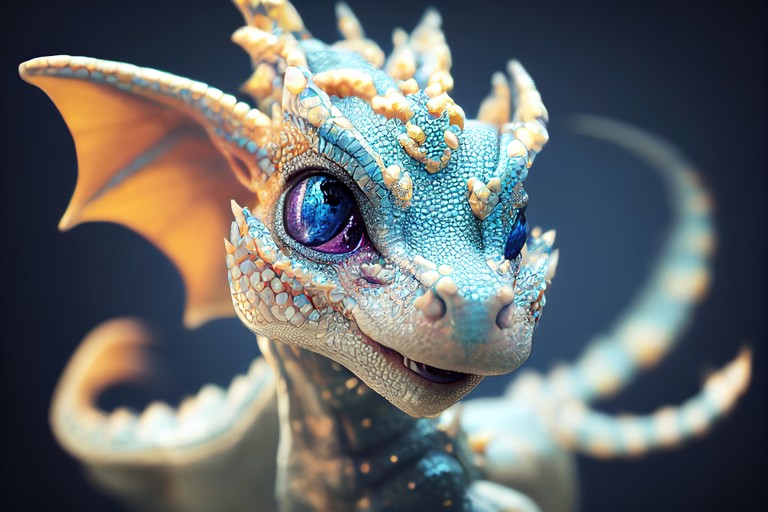 Download Stunning Cute Dragon Wallpaper in 4K