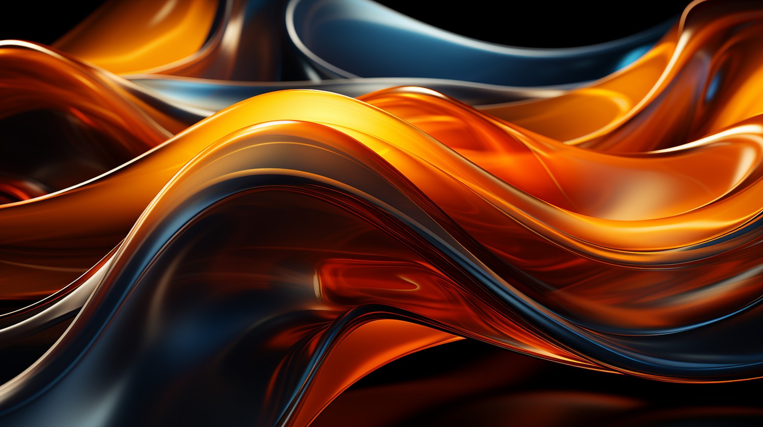 Download Stunning 8k Abstract Glass Waves Wallpaper