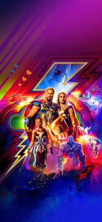 Marvel Cinematic Universe Wallpaper: Vibrant Thor Art for You