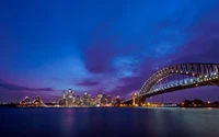 Fondo de pantalla nocturno impresionante de Sydney