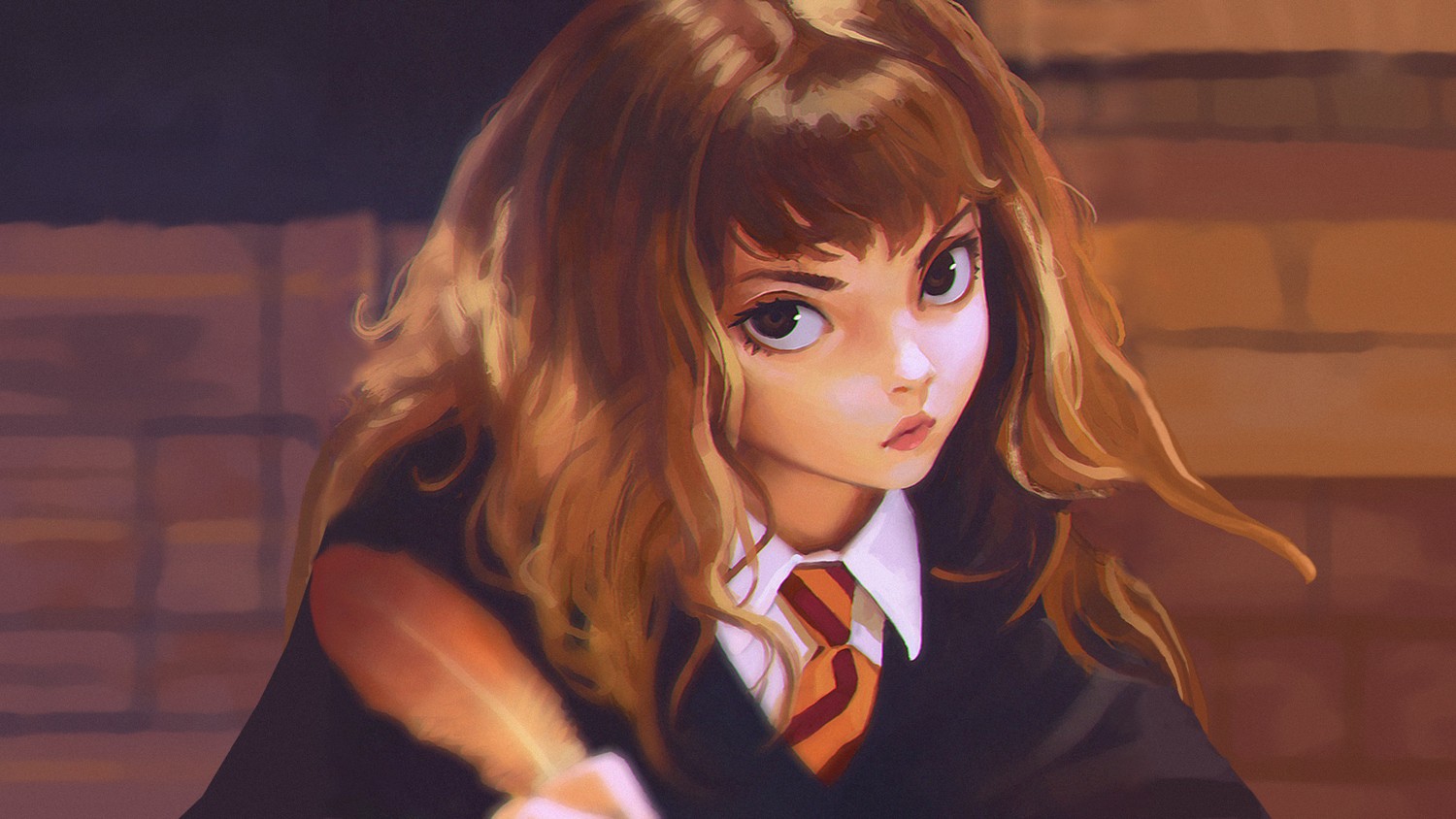 Hermione Granger Wallpaper – Artistic Interpretation from Harry Potter