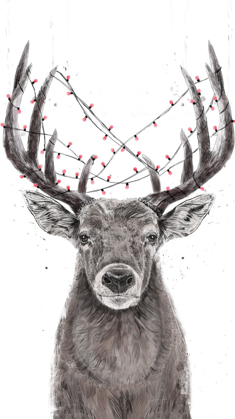 Elegant Reindeer Artwork - Perfect for Your Holiday Decor