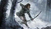 Explora el Emocionante Fondo de Pantalla de 'Rise of the Tomb Raider' con Lara Croft