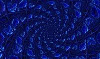 Download Stunning Cobalt Blue Fractal Art Wallpaper