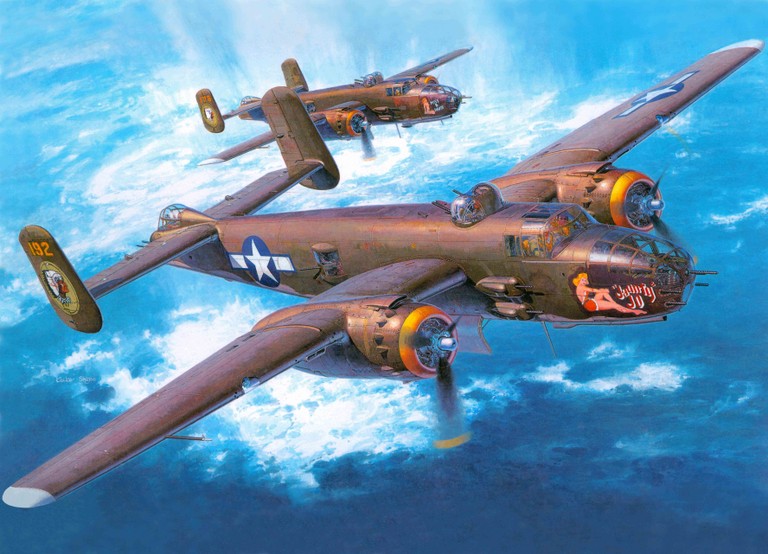 Explore High-Quality Wallpaper of the North American B-25 Mitchell