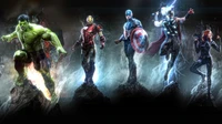 Fondo de Pantalla de Superhéroes Marvel: ¡Los Vengadores se Reúnen!