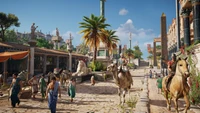 Descarga Impactante Fondo de Pantalla de Assassin's Creed Origins