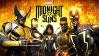 Impresionante Fondo de Pantalla de Marvel's Midnight Suns con Personajes Icónicos