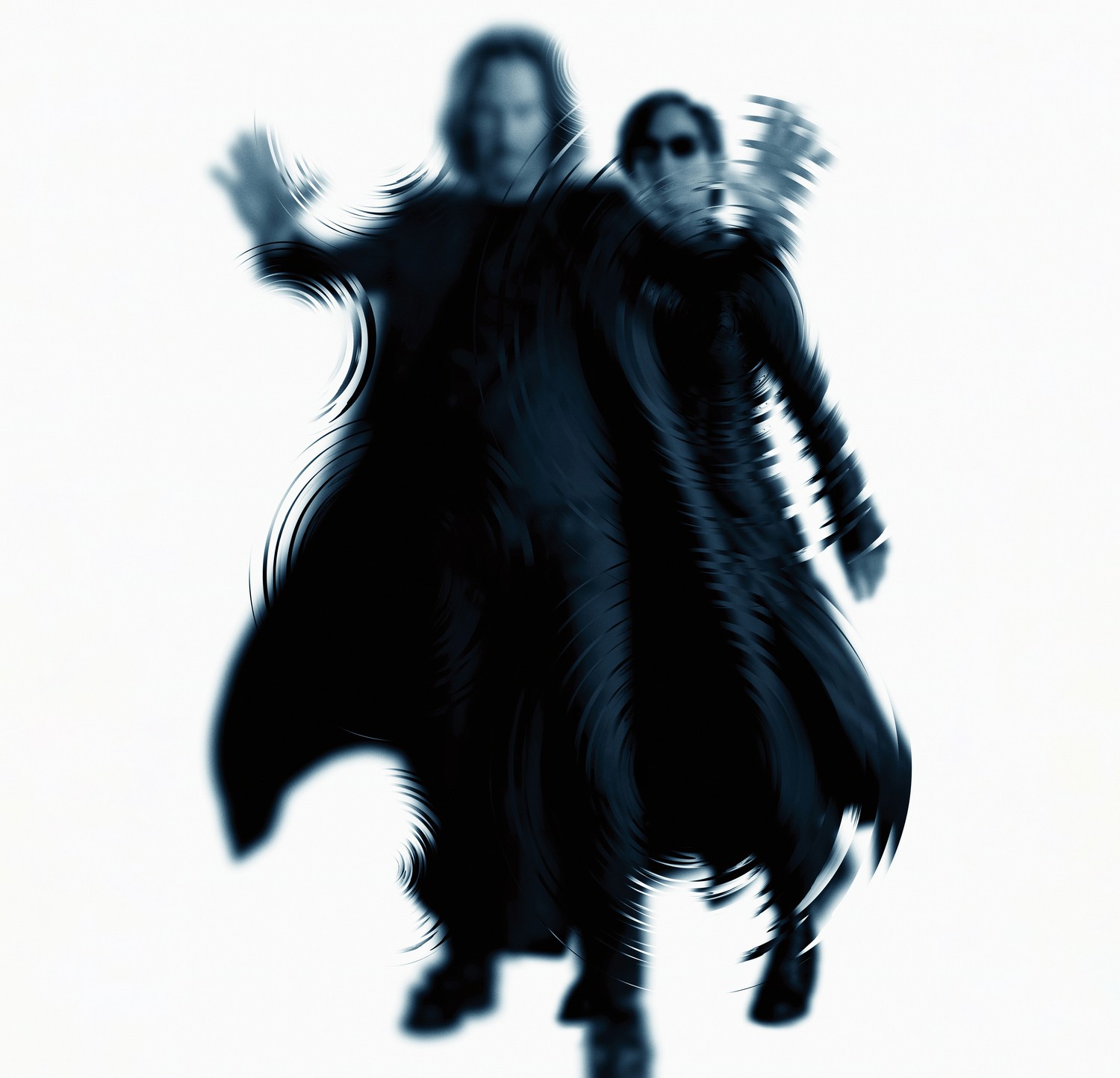 The Matrix Resurrections 4K Wallpaper featuring Neo and Trinity