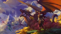 Descarga el Épico Fondo de Pantalla de World of Warcraft Dragonflight