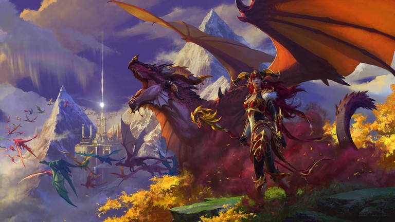 Download the Epic World of Warcraft Dragonflight Wallpaper