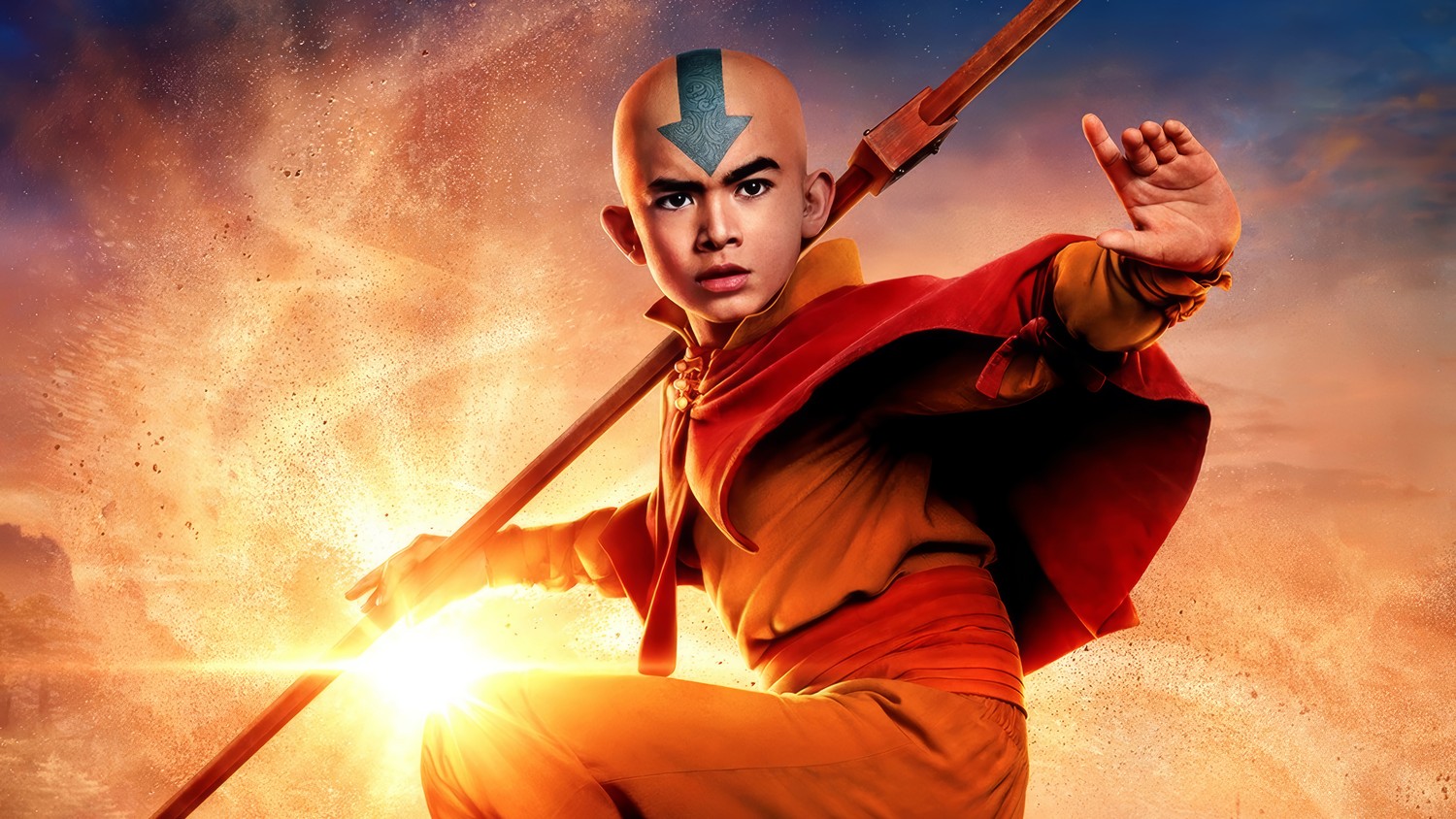 High-Quality Aang Wallpaper for Fans of Avatar: The Last Airbender