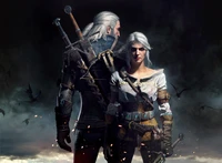 Explora Fondos de Pantalla de Alta Calidad de The Witcher 3: Geralt y Ciri