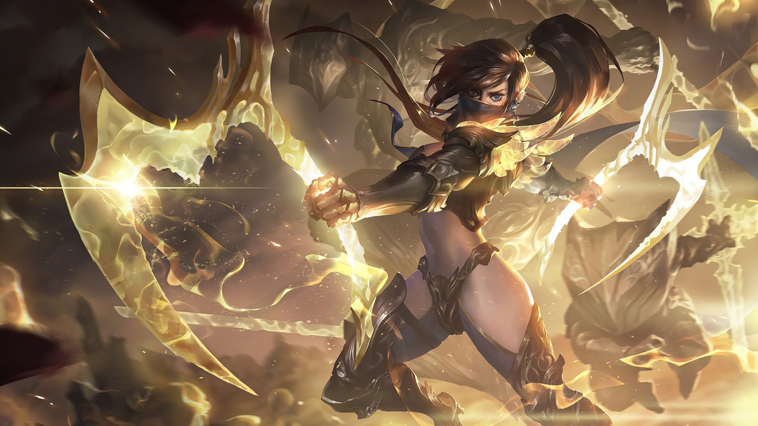 Explore the Dynamic Akali Wallpaper from League of Legends