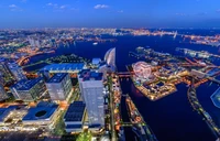 Vista impresionante de Tokio y Yokohama: Fondo de pantalla de la ciudad