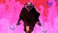 Download Stunning Wallpaper of the Wolf from Puss in Boots: The Last Wish