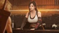 Impresionante Wallpaper de Final Fantasy VII Remake de Tifa Lockhart