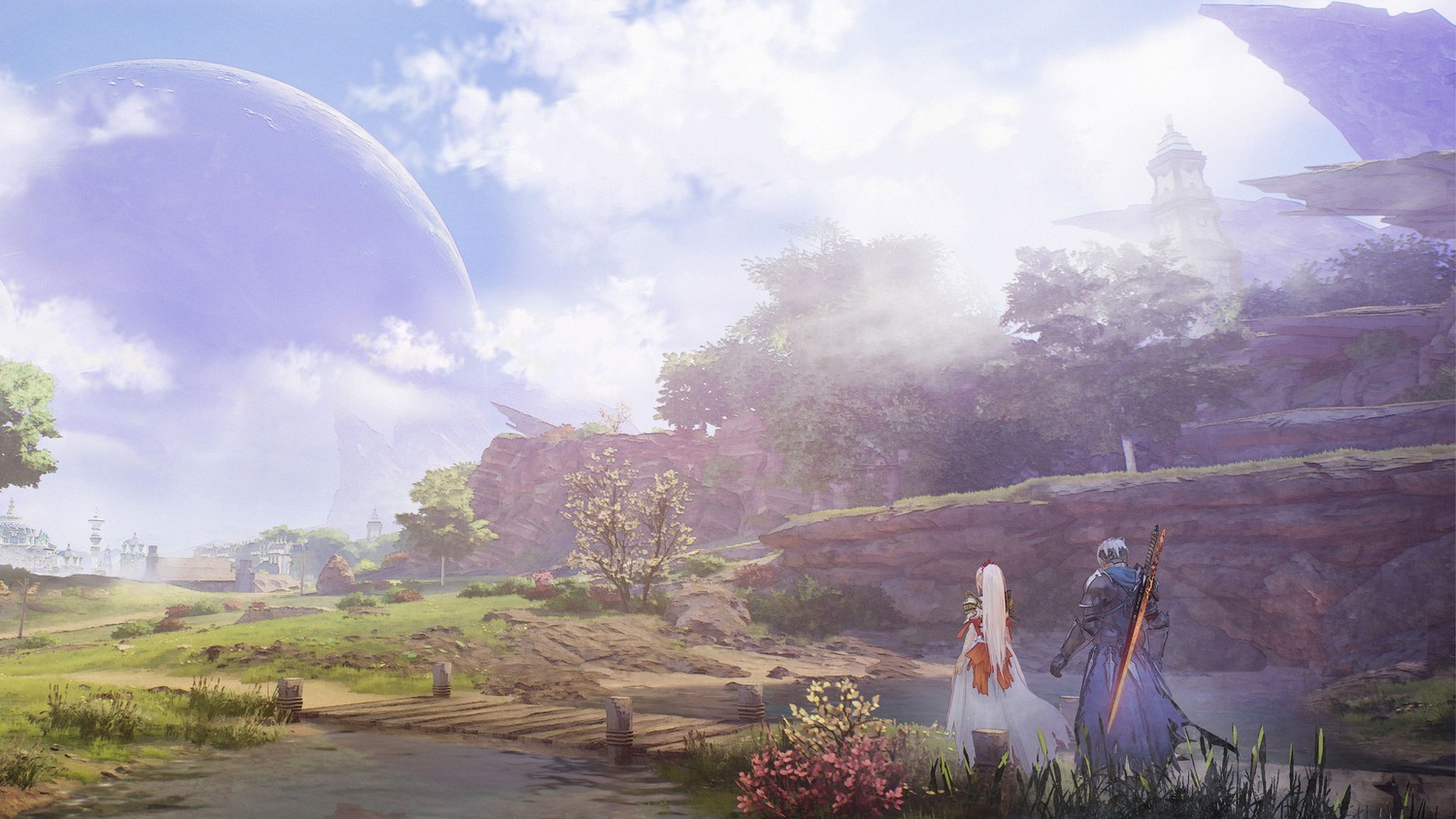 Download Stunning Tales of Arise Wallpaper Featuring Alphen and Shionne