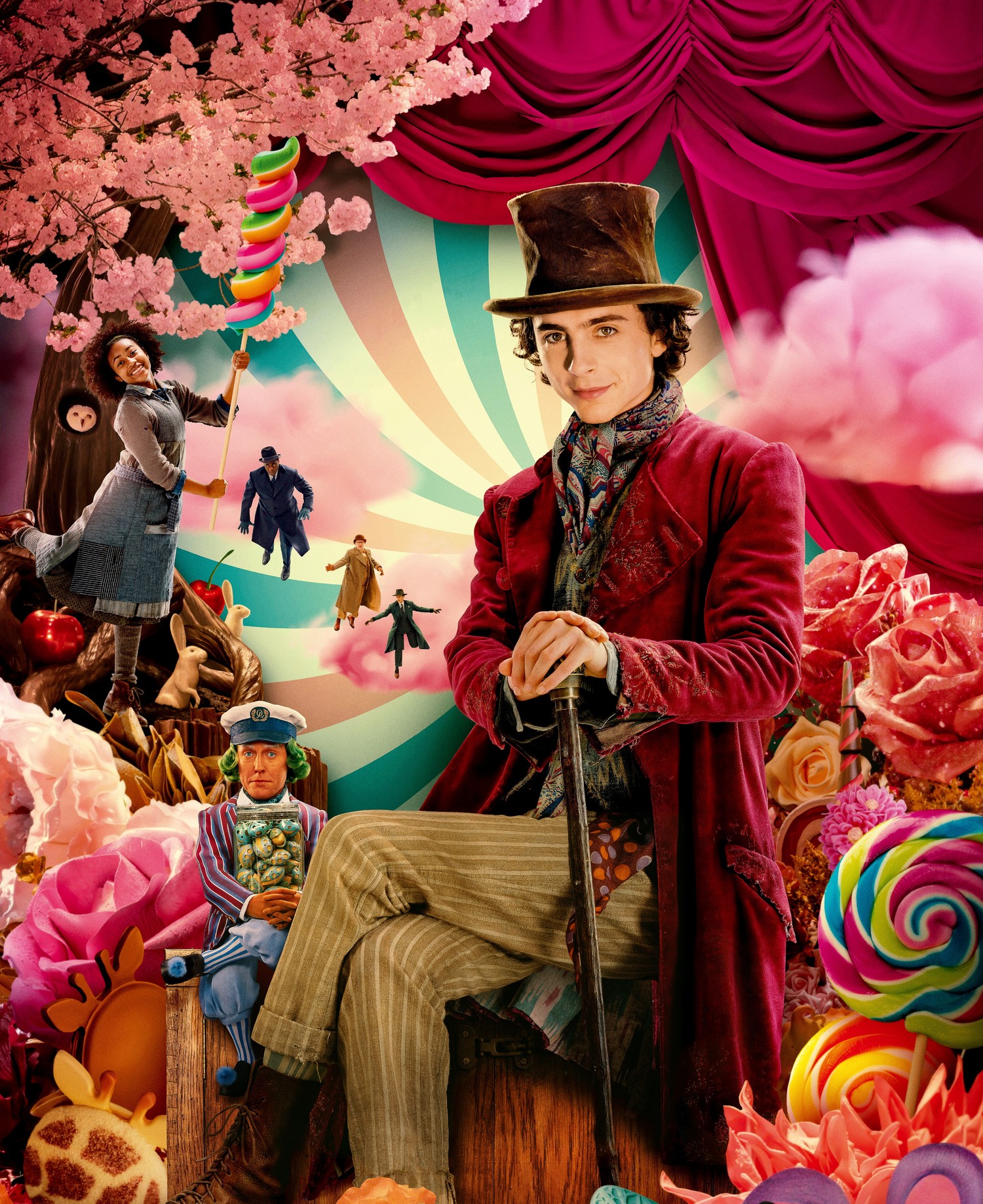 Découvrez le Merveilleux Fond d'Écran 4K de Wonka avec Timothée Chalamet