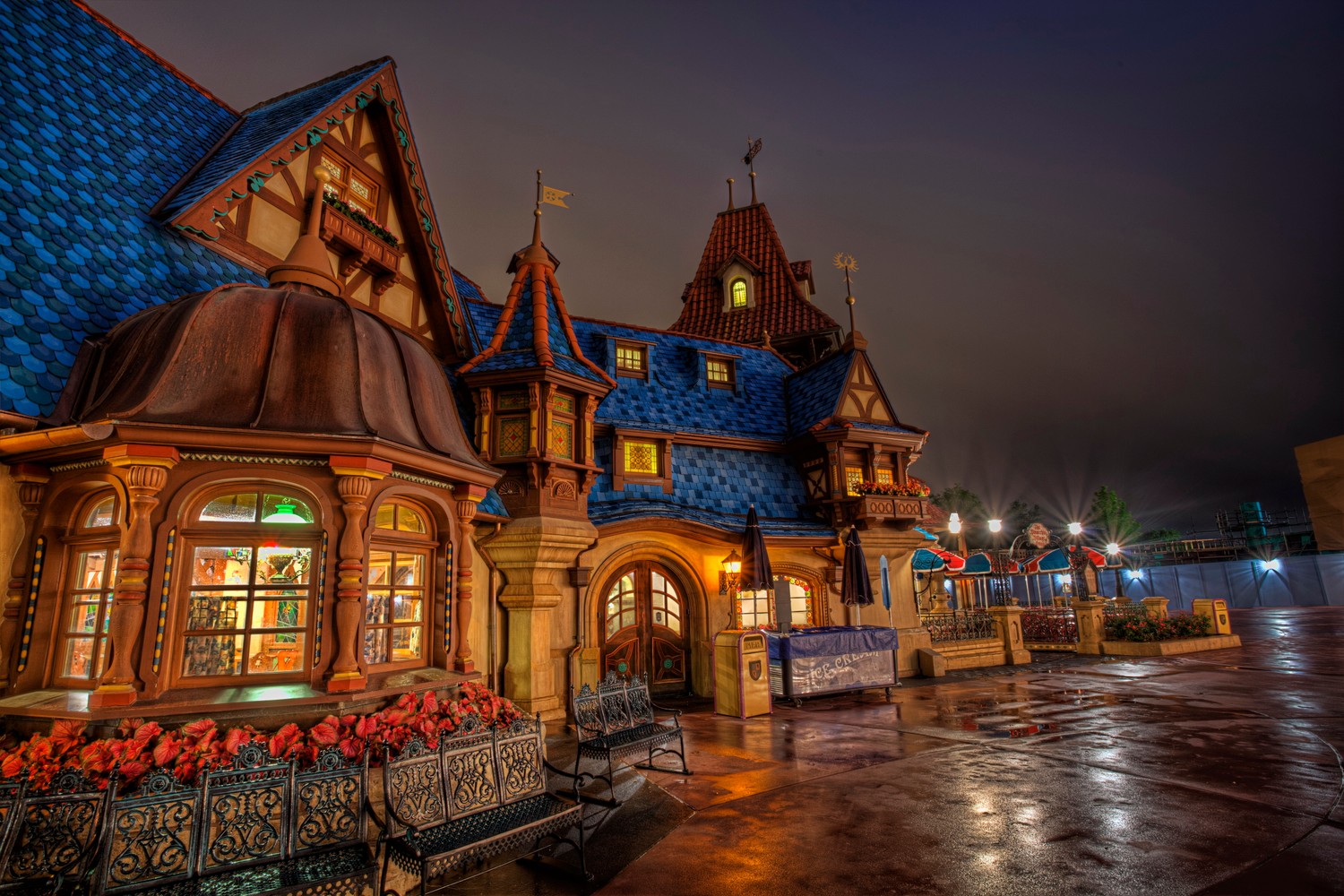 Download Stunning Disneyland Night View Wallpaper