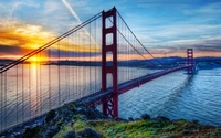 Puente Golden Gate al Atardecer - Una Vista Impresionante