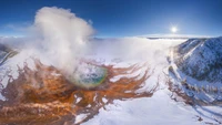 Fondo de Pantalla Impresionante de la Caldera de Yellowstone