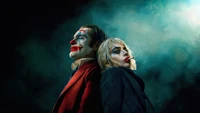 Joker: Folie à Deux Wallpaper Featuring Joaquin Phoenix and Lady Gaga