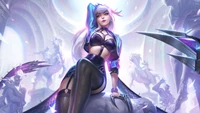 Fond d'Écran KDA All Out Evelynn - Art Splash de League of Legends