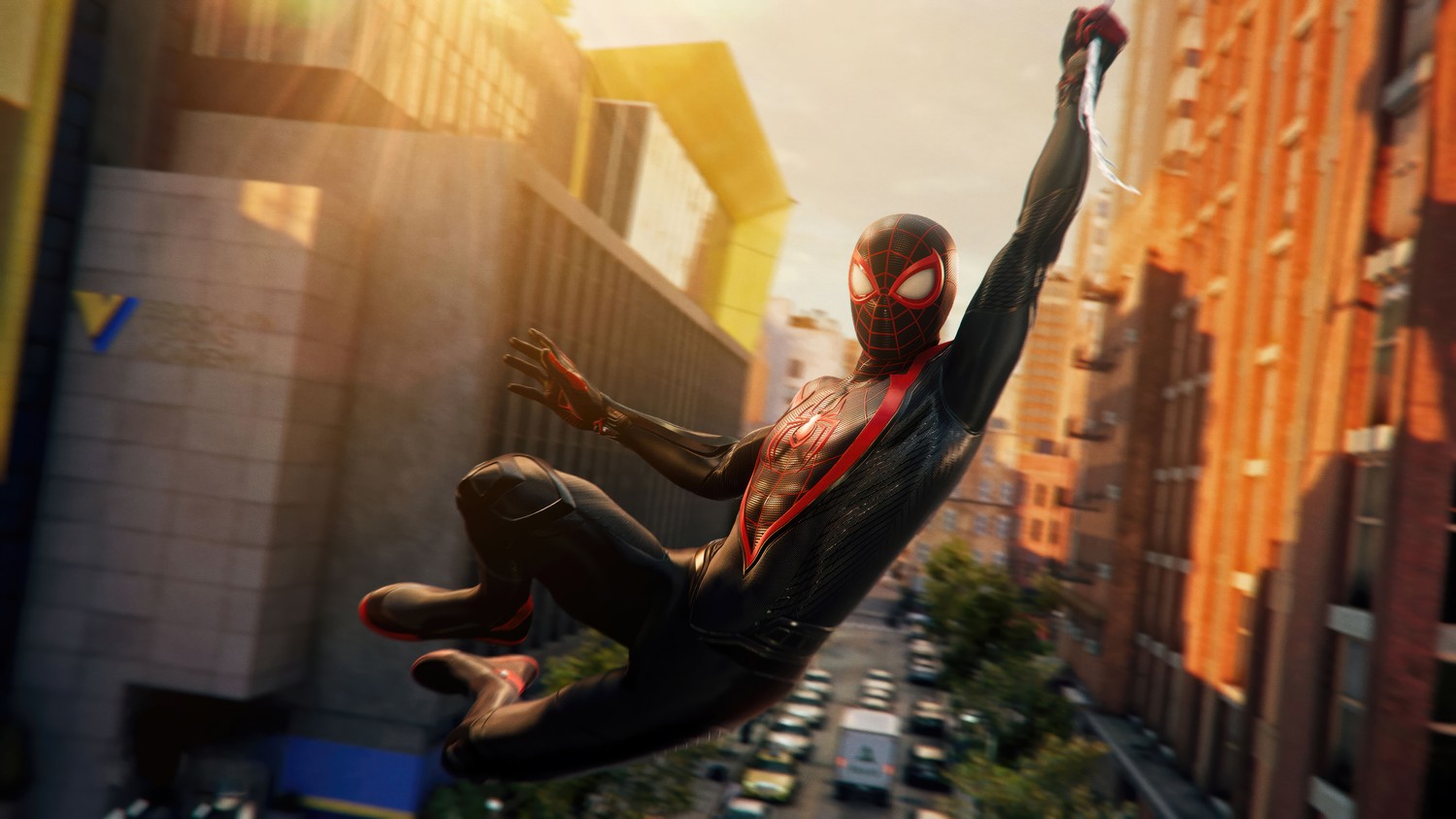 Stunning Spider-Man 2 Wallpaper Featuring Miles Morales