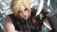 Fondo de pantalla de Cloud Strife de Final Fantasy VII Remake