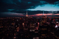 Download the Best Nighttime Cityscape Wallpaper of New York