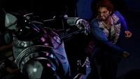 Fond d'écran passionnant de The Wolf Among Us 2 avec Bigby Wolf et Tin Man