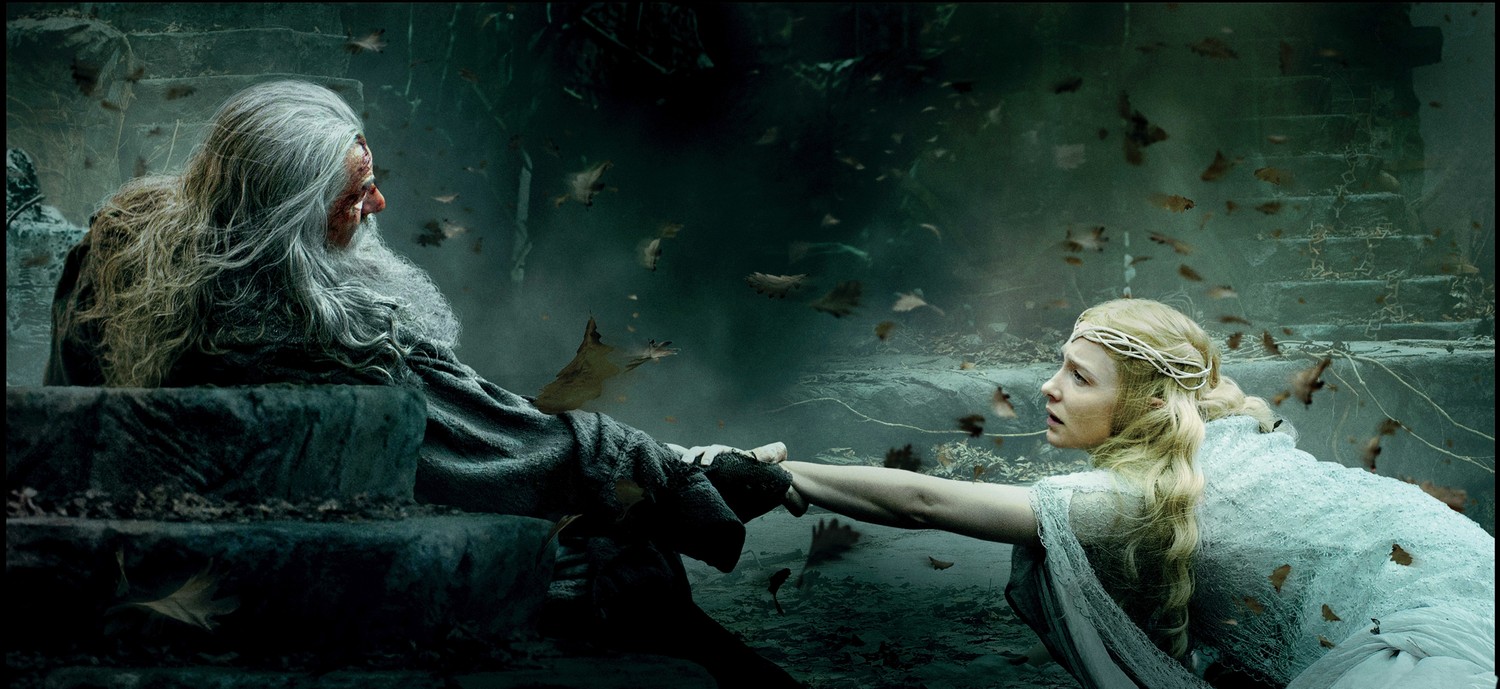 Stunning Wallpaper of Galadriel and Gandalf