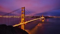 Espectacular Puente Golden Gate al Anochecer