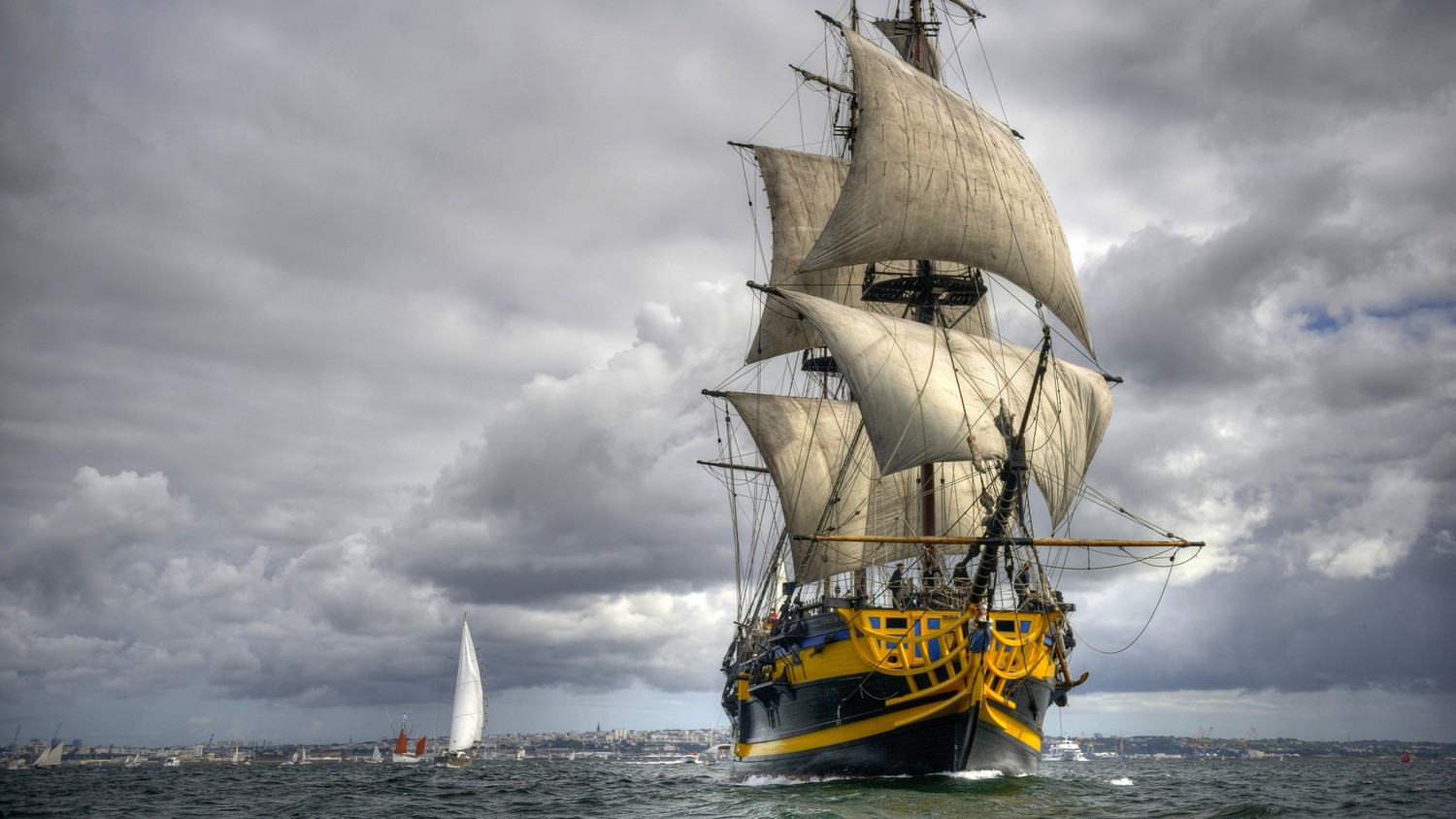 Explore Our Exquisite Tall Ship Wallpaper