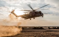 Sikorsky CH-53E Super Stallion en action