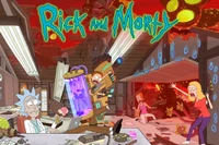 Fondo de Pantalla de Aventura de Rick y Morty