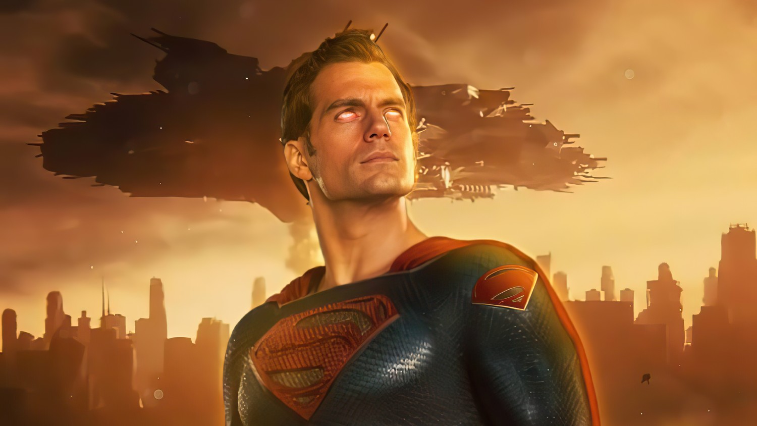 Epic Superman Wallpaper Featuring Darkseid from Zack Snyder's Justice League