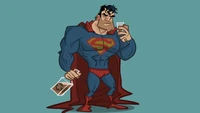 Fond d'Écran de Superman Cartoon pour Votre Appareil