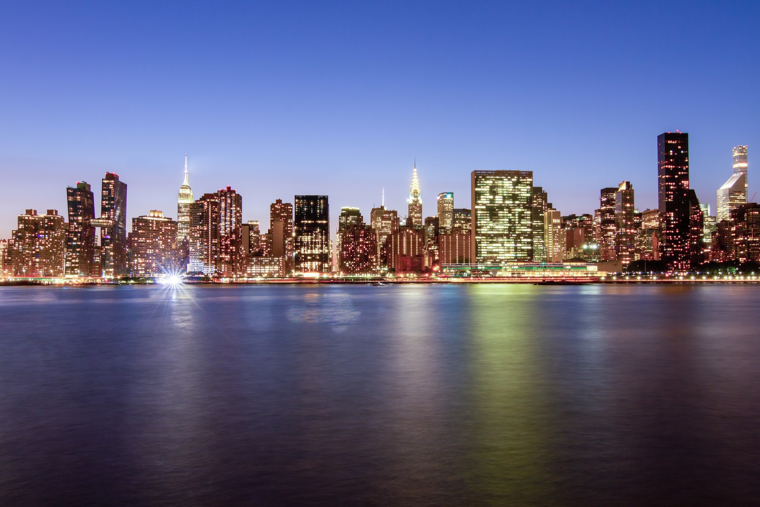 Breathtaking New York City Night Illumination Wallpaper